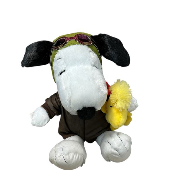 Build A Bear Snoopy Flying Ace Outfit Plus Woodstock Bird...